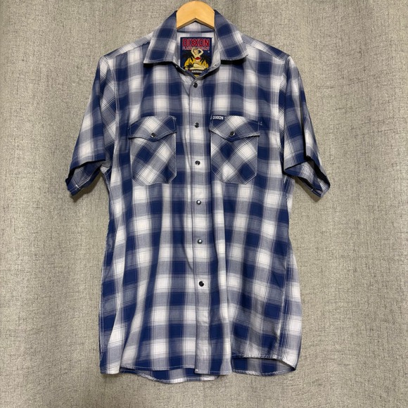 Dixxon Flannel Co Other - Dixxon Flannel Co Button Up Shirt Medium Marshall Blue Plaid Rockabilly Pinup